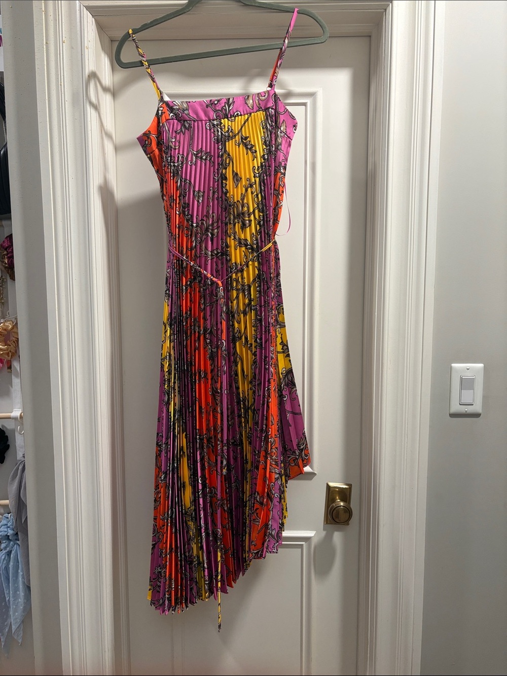 Irene Milly Chain Pleated Dress